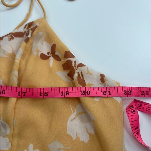 Abercrombie & Fitch tie shoulder midi dress floral sz XXL - Picture 7 of 7